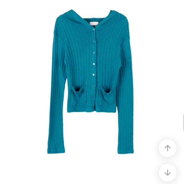 펀칭 후드 가디건