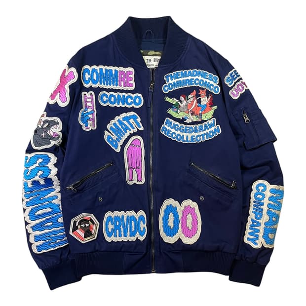 더매드니스 패치 빅로고 코튼 스타디움 자켓