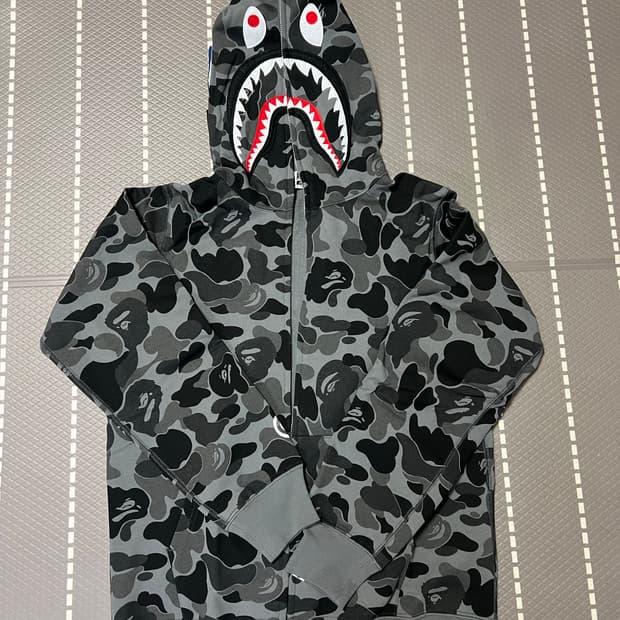 베이프 그레이 후드집업 / L