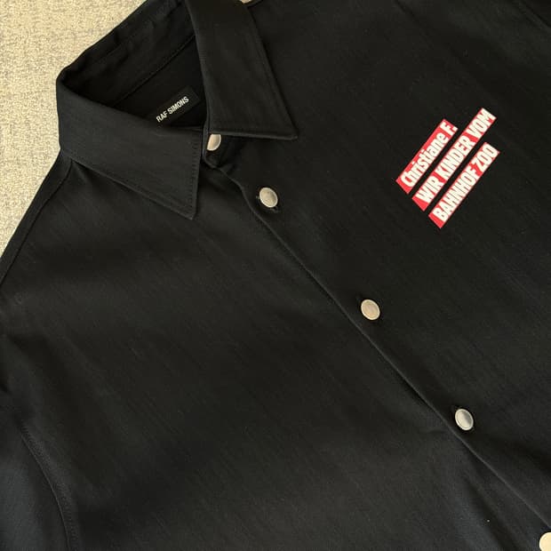 라프시몬스 Christiane F. 데님셔츠