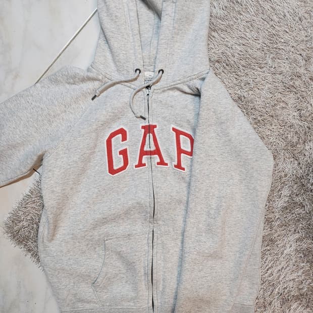 Gap 그레이 후드집업 