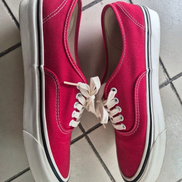 반스 어센틱 44 DX 애너하임 팩토리 레이싱 레드 275