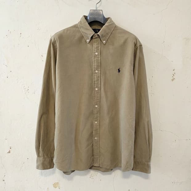 폴로 랄프로렌 클래식핏 코듀로이 셔츠 L