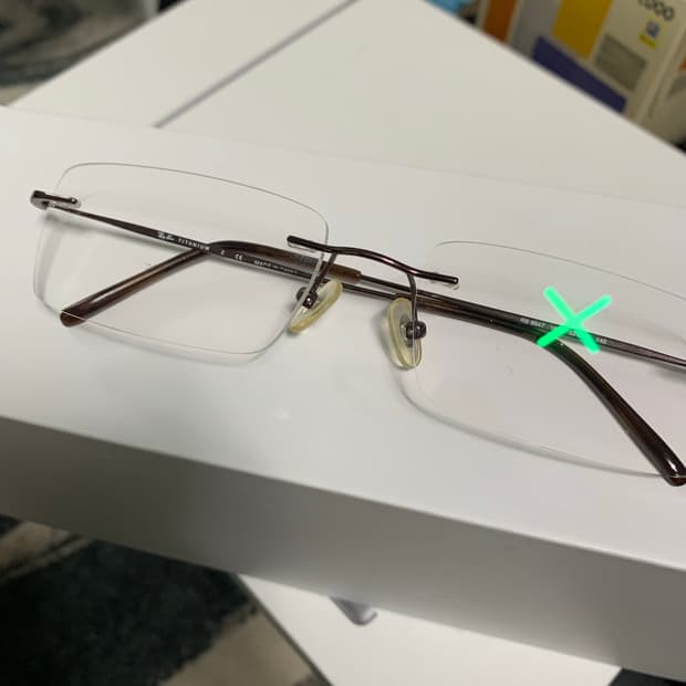 레이벤 rb8647 무태 티타늄 빈티지 안경 판매