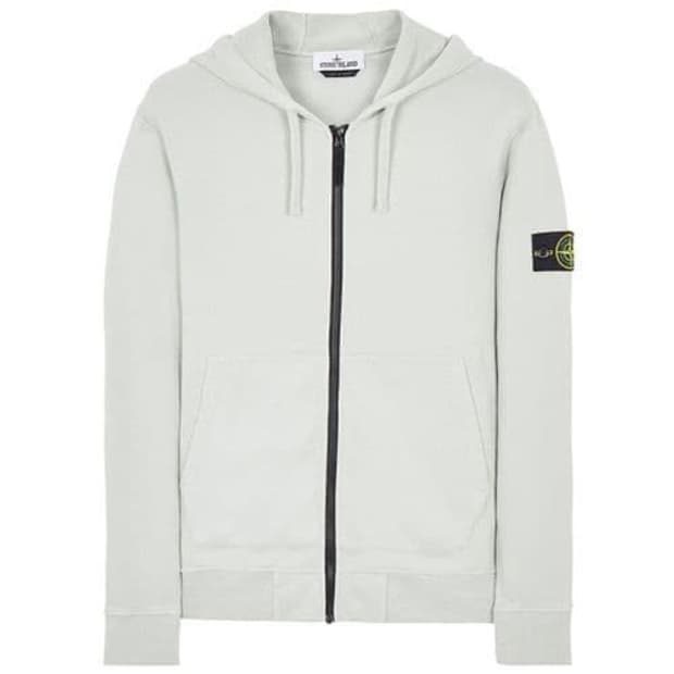 스톤아일랜드 22fw 후드집업 xl 펄그레이 정품 / 771564220 