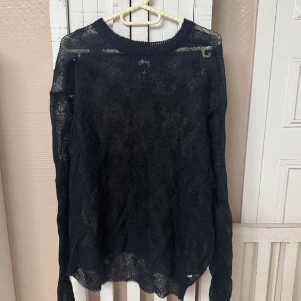 스투시 루즈 니트 크로스 케이블