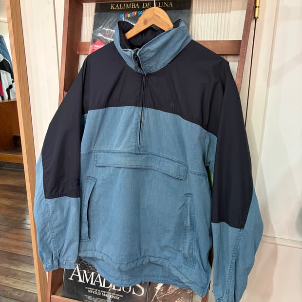 노스페이스 퍼플라벨 인디고 마운틴 풀오버 아노락