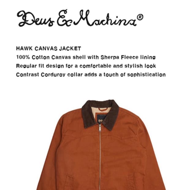 데우스 호크 캔버스 자켓 (L)