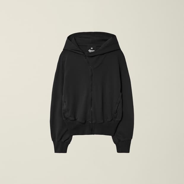 누마레 ee 커브드 후드집업 블랙 M