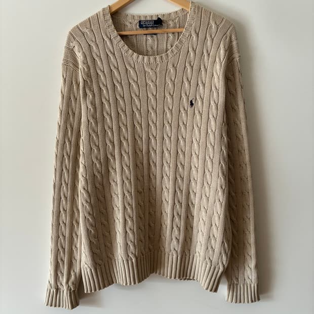 폴로 랄프로렌 케이블 니트