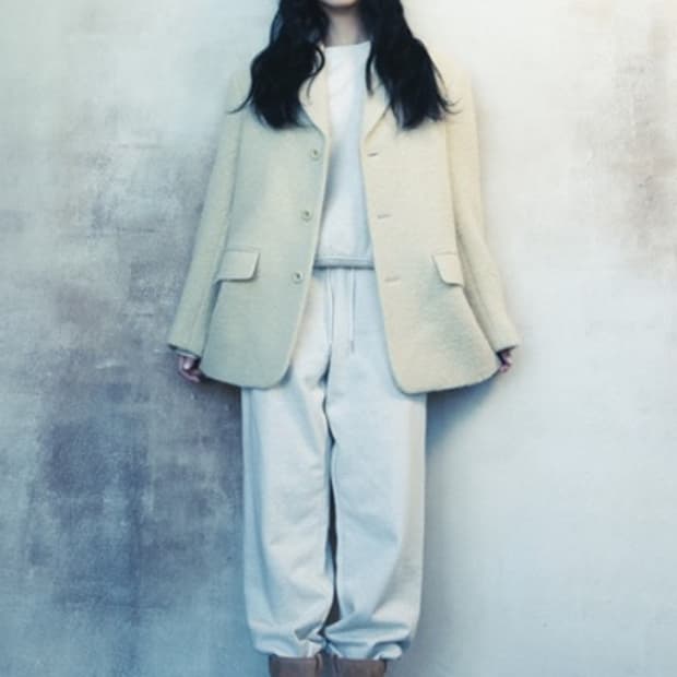 던스트 지수 부클 코트 (버터) S