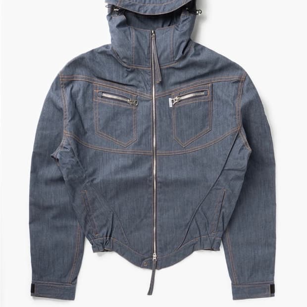 (유일매물) 준태킴 코르셋 데님 윈드브레이커 바람막이 자켓