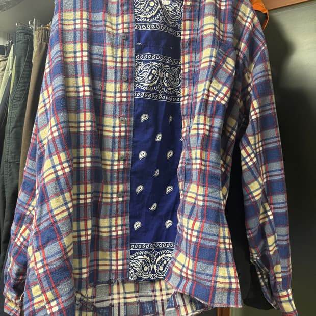 올드파크 플란넬 셔츠