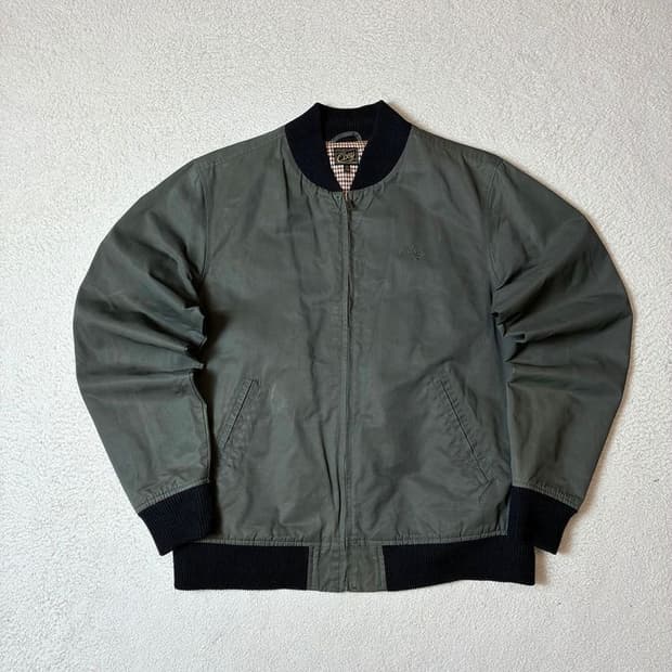 오베이 OBEY 피그먼트 자수 로고 블루종 자켓 PN7537