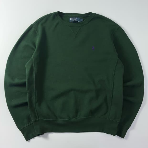 Polo  폴로 랄프로렌 90,s 자수 코튼 그린 맨투맨 