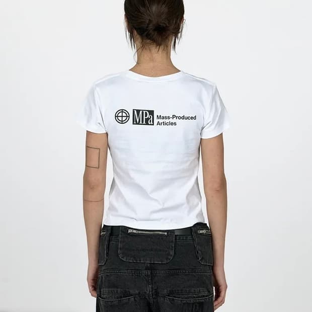 MPa T-SHIRT WOMEN (WHITE) 플라스틱프로덕트 반팔