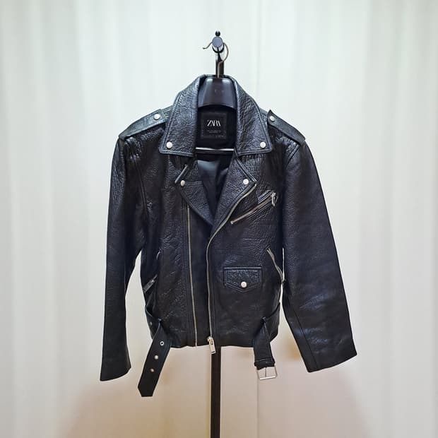 (새상품) 자라 버팔로가죽 자켓 L B214