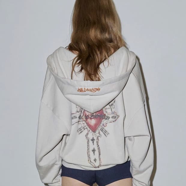 스컬프터 세인트 후드집업 화이트 