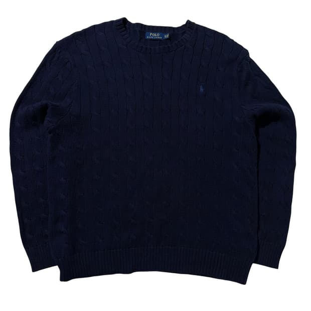 폴로 랄프로렌 케이블 라운드 니트
