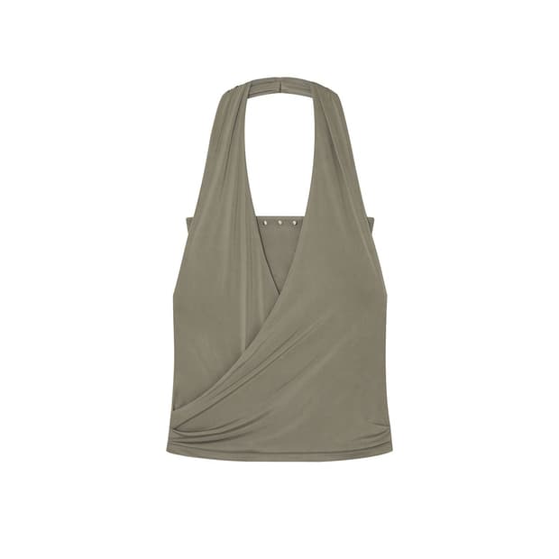 카시코 Stud Drape Halter Top