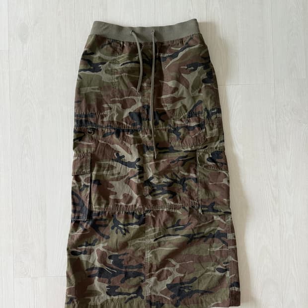 러닝하이 카모 롱스커트