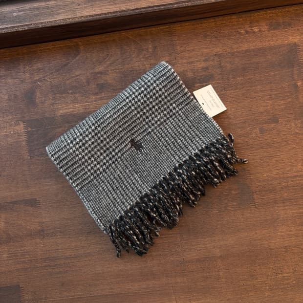 15488 - 폴로 랄프로렌 체크 울 머플러 (램스 울 80%)