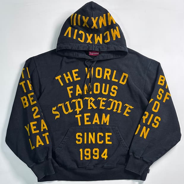 슈프림 팀 플록 후드티  