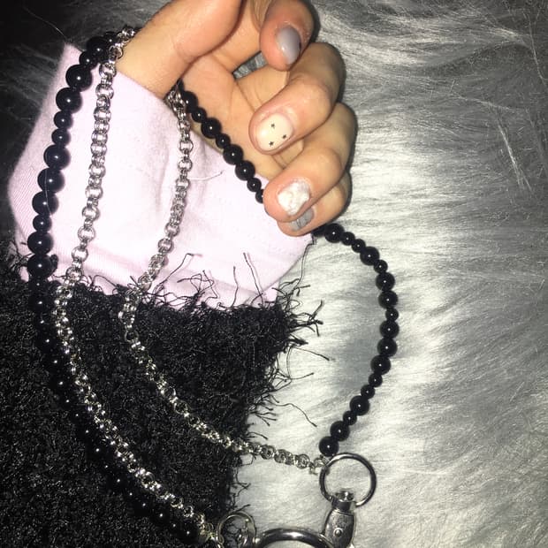 Black Halo ring Necklace 🪐