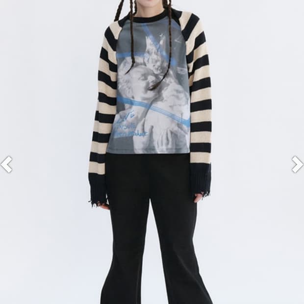 더오픈프로덕트 볼레로 니트 탑