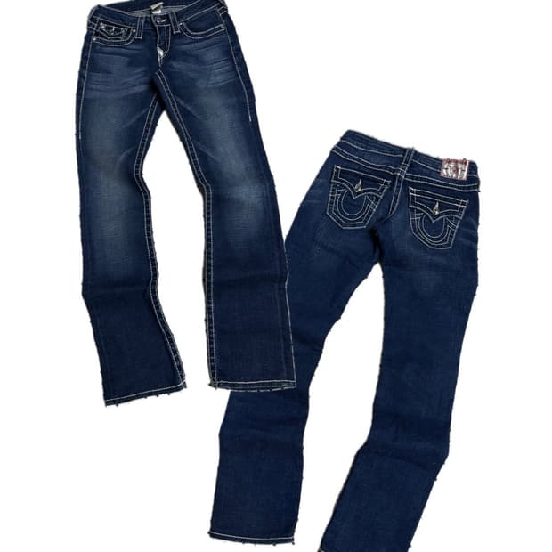 트루릴리전 로우라이즈 데님팬츠