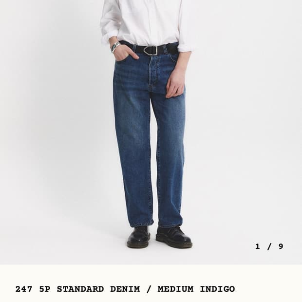 M(32)/ 이스트로그 퍼머넌트 5p 데님