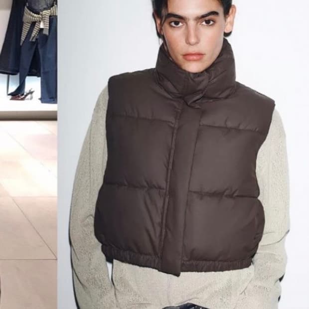 자라 패딩 조끼 새상품