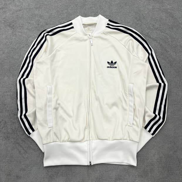 95 아디다스 슈퍼스타 화이트 져지 트랙자켓
