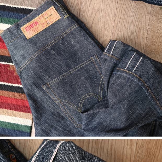  일본판 90S EDWIN 에드윈 505D 셀비지 데님  

최상 컨디션