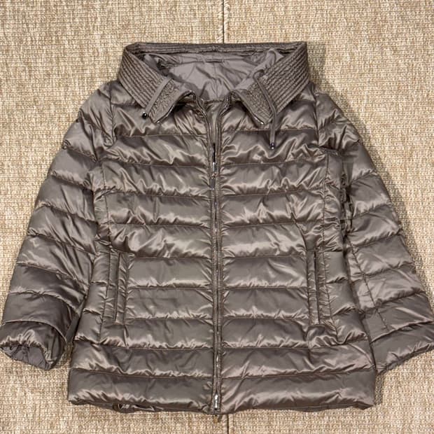 막스마라 리버시블 브라운 여성 패딩