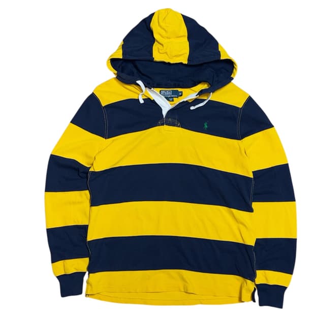 폴로 랄프로렌 스트라이프 럭비티 후드티