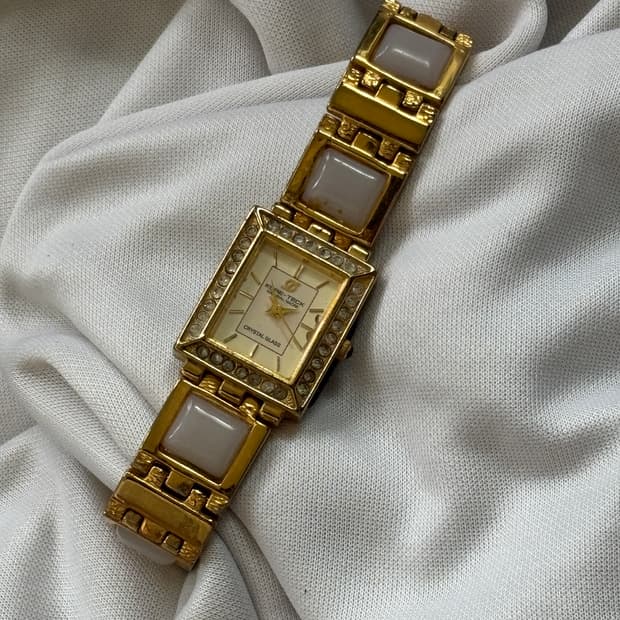 vintage kore-teck jewelry metal watch