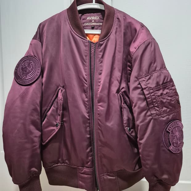 아비렉스x커스텀 멜로우 봄버 자켓