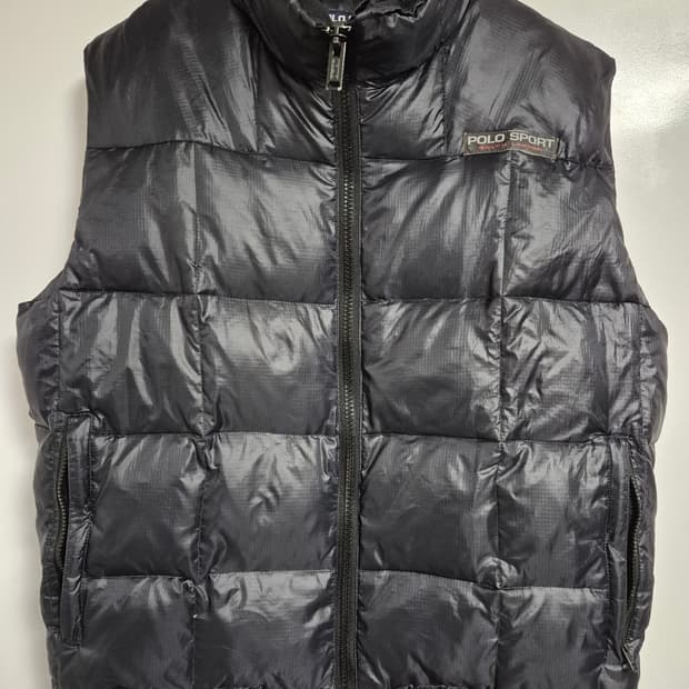 폴로스포츠 블랙 패딩 베스트