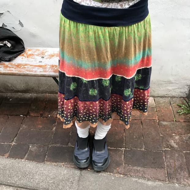 vintage pattern skirt 