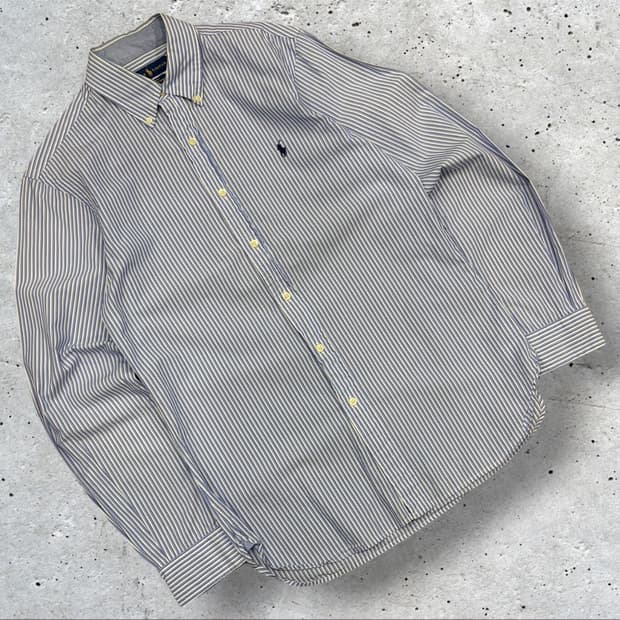 [M] 폴로 랄프로렌 슬림핏 스트라이프 셔츠 D413