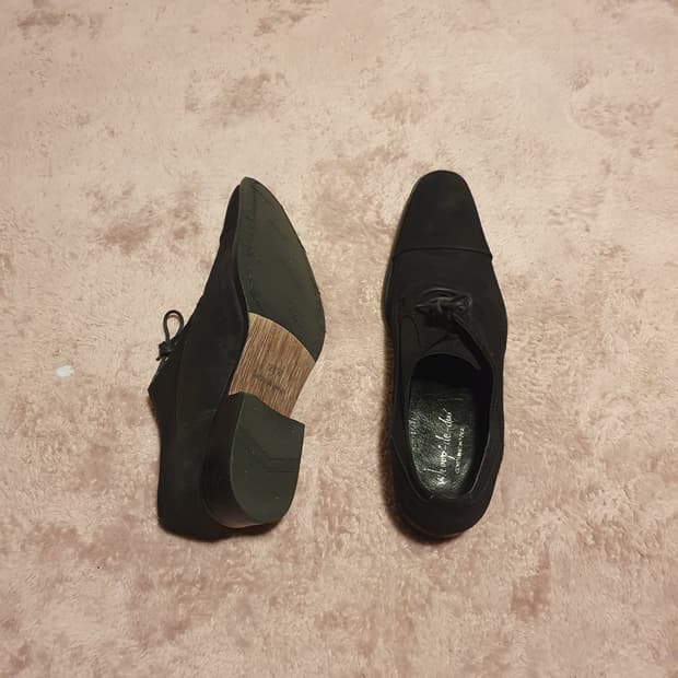 Whoop de doo black leather oxford