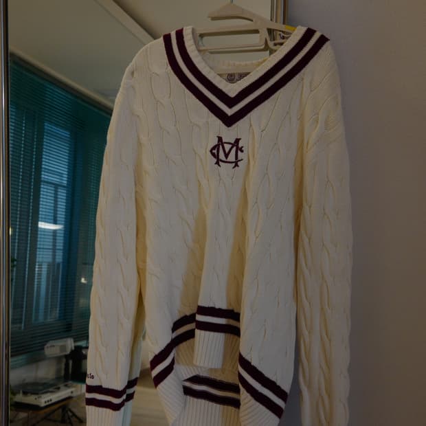 폴로 랄프로렌 모어하우스 케이블 니트 아이보리 