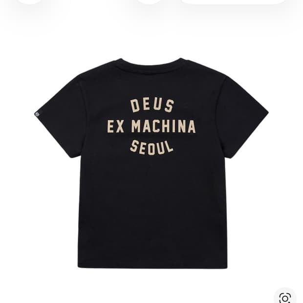데우스 엑스 마키나 우먼 서울 컬리지 크롭 티셔츠