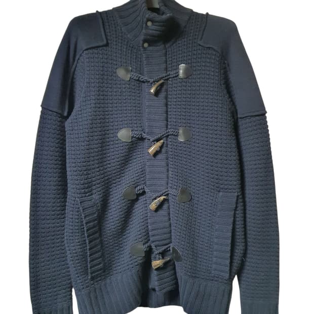 버버리 니트 더블코트