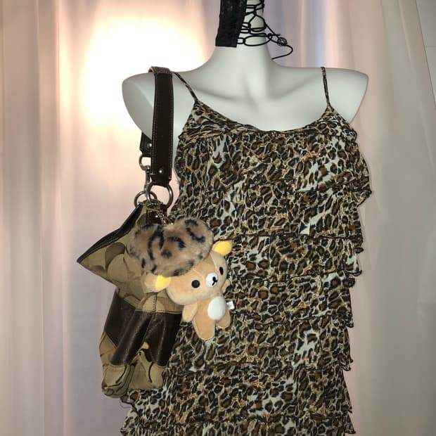 leopard print sleeveless ops