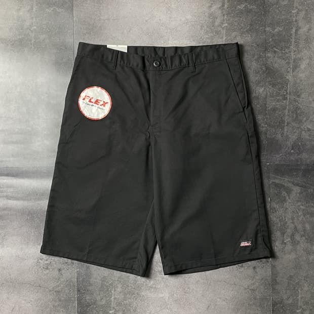 DICKIES 디키즈 데드스탁 블랙 코튼 워크 하프팬츠 A00926