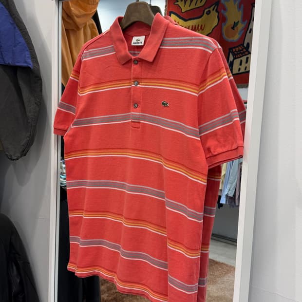 Lacoste 라코스테 스트라이프 pk 반팔 티셔츠