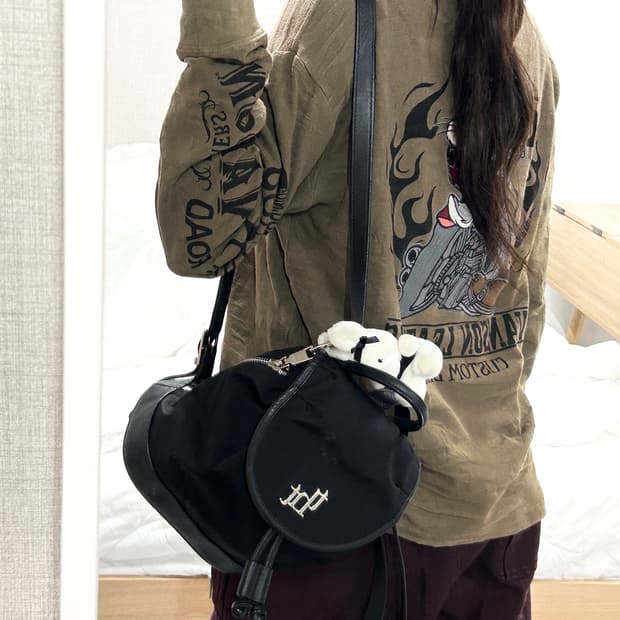 밴슨 x 루니툰즈 빅로고 카키 롱슬리브