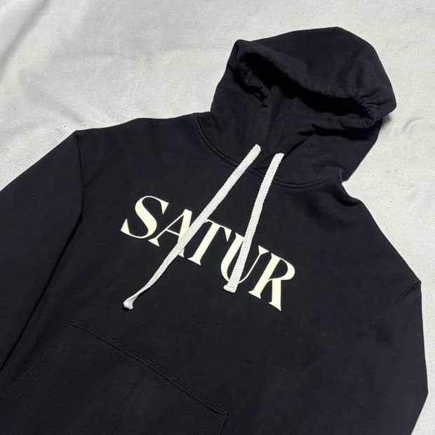 L 세터 빅로고 블랙 후드티